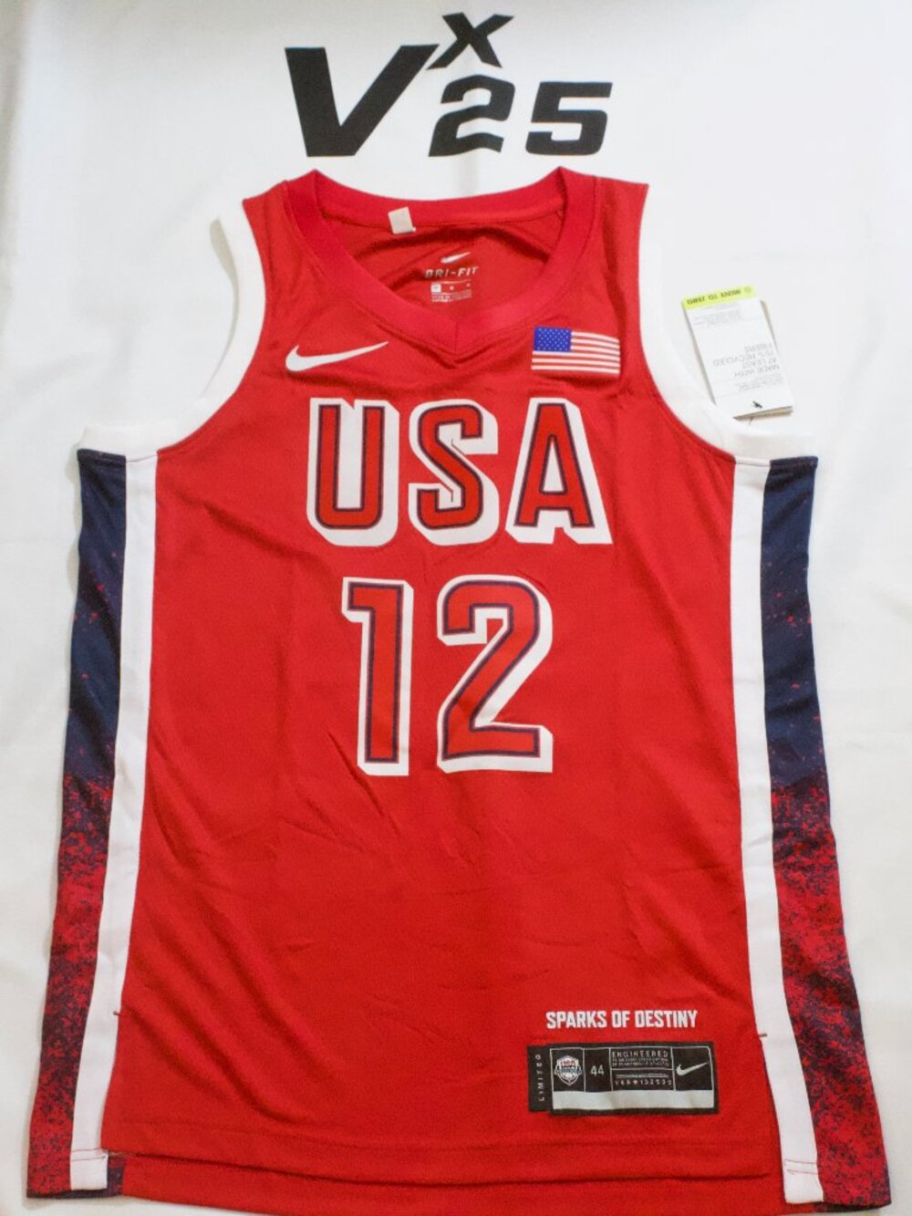 NEW Men's Caitlin Clark #12 USA Jersey Size Medium